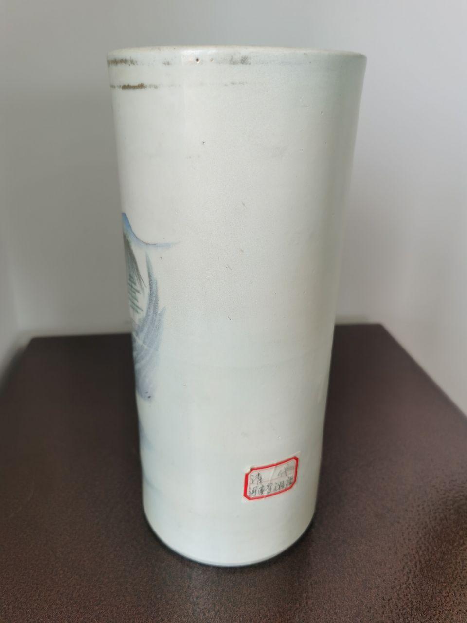浅绛彩帽筒