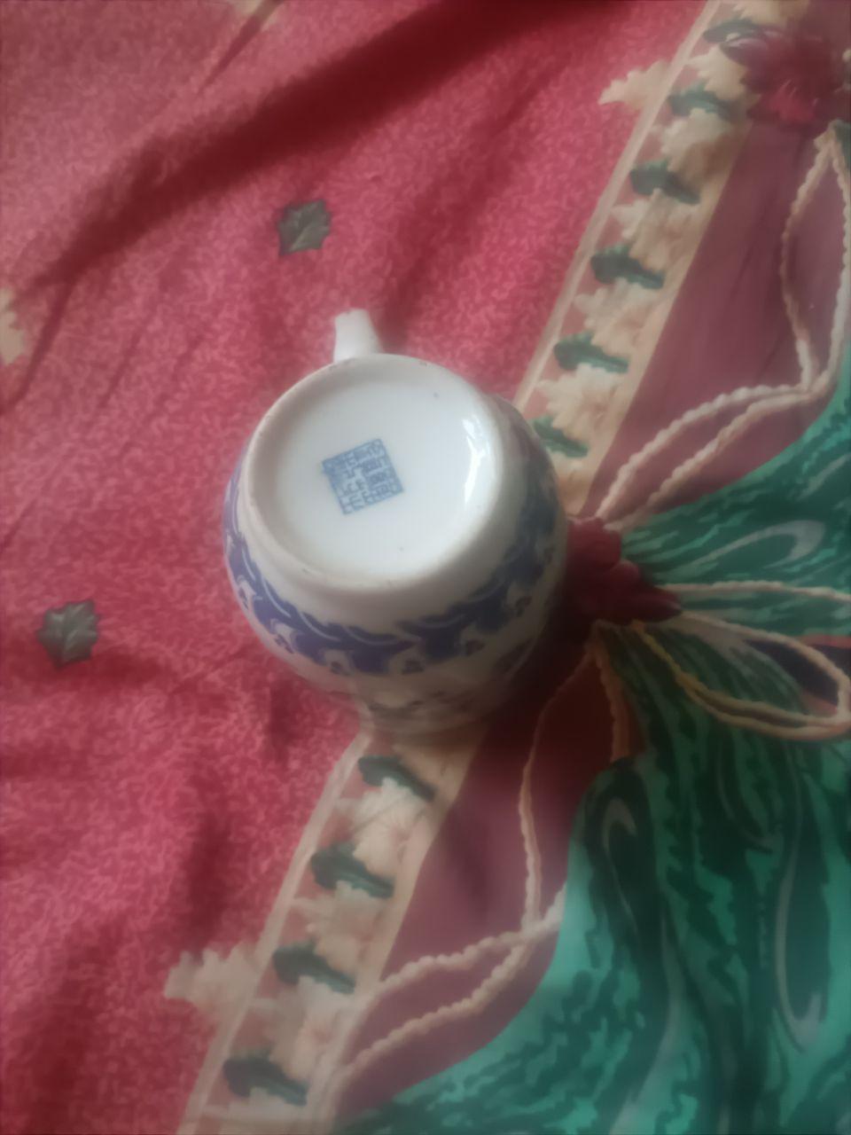 青花瓷茶杯