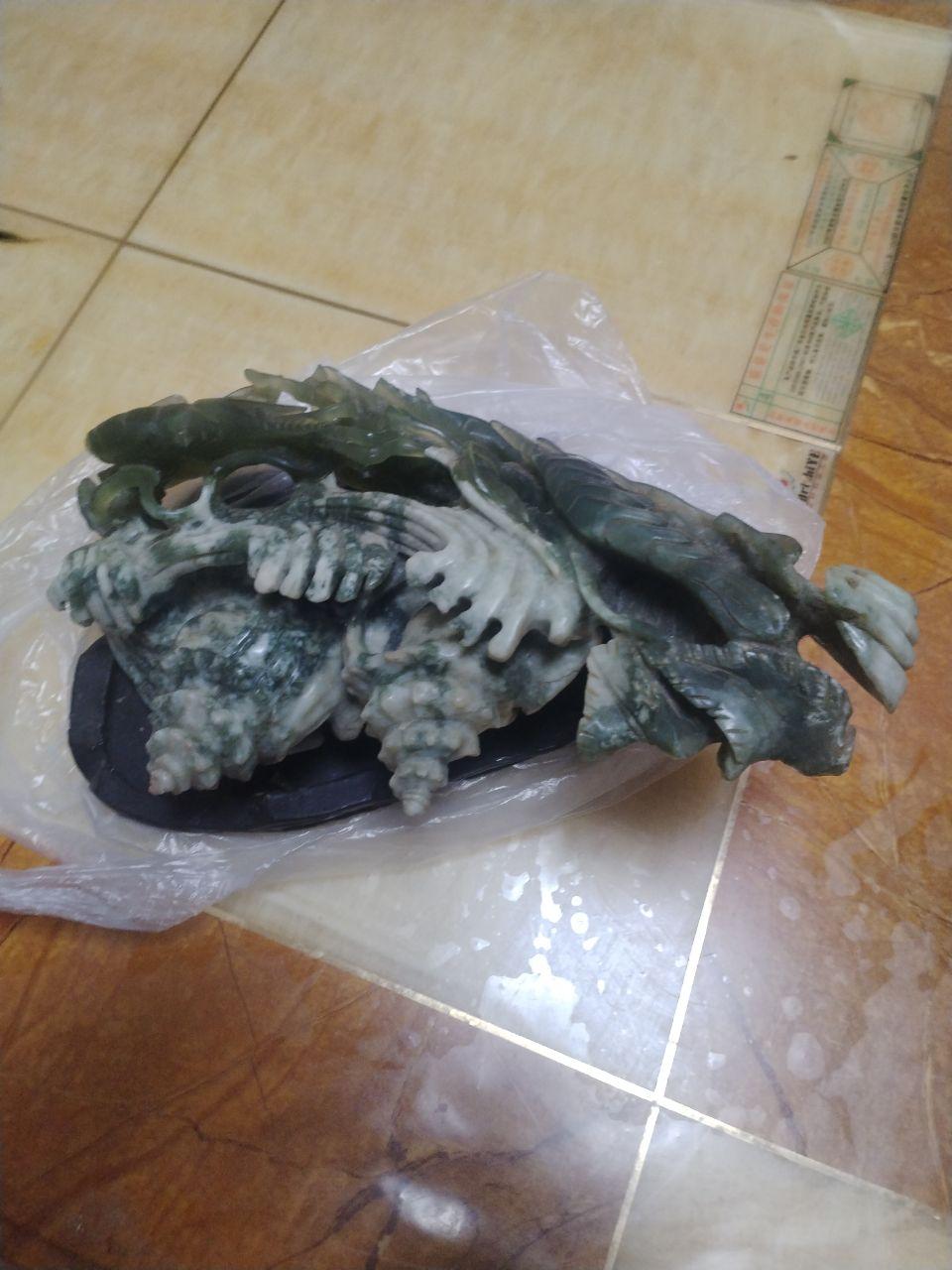 玉雕大虾摆件