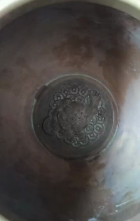 清代宫廷金字碗一对