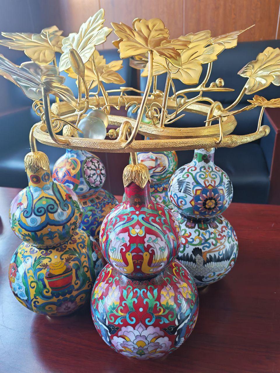 《景泰蓝风格葫芦陈设器》