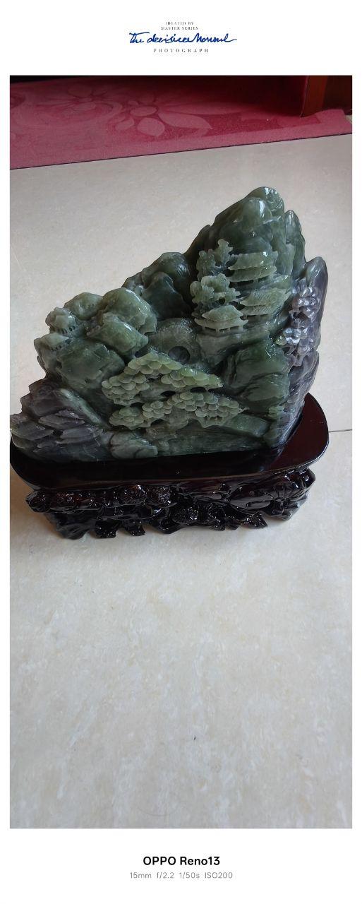 玉雕山水山子摆件