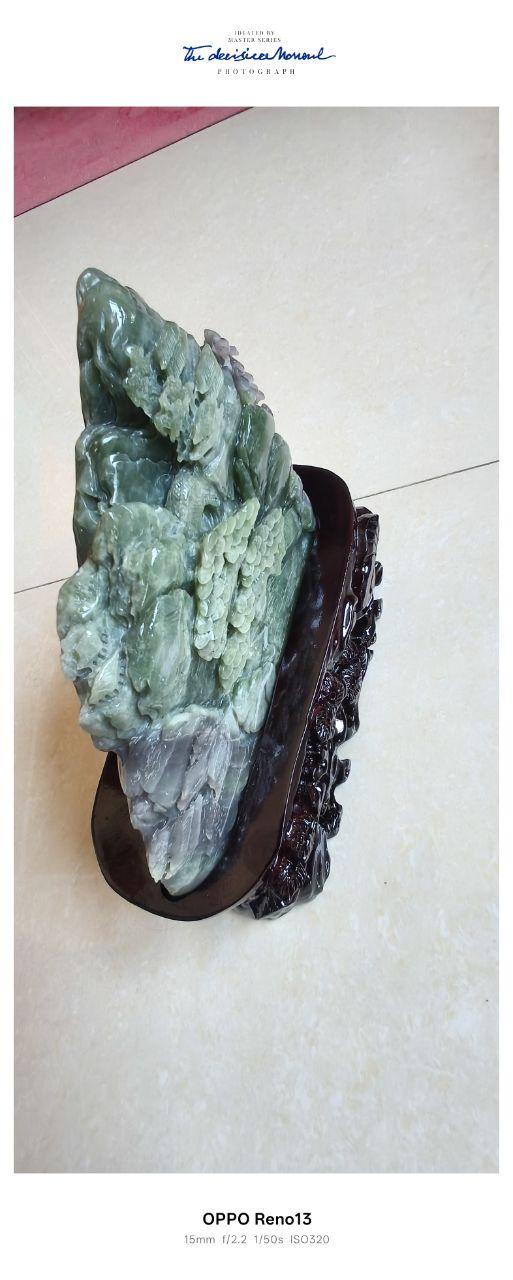 玉雕山水山子摆件