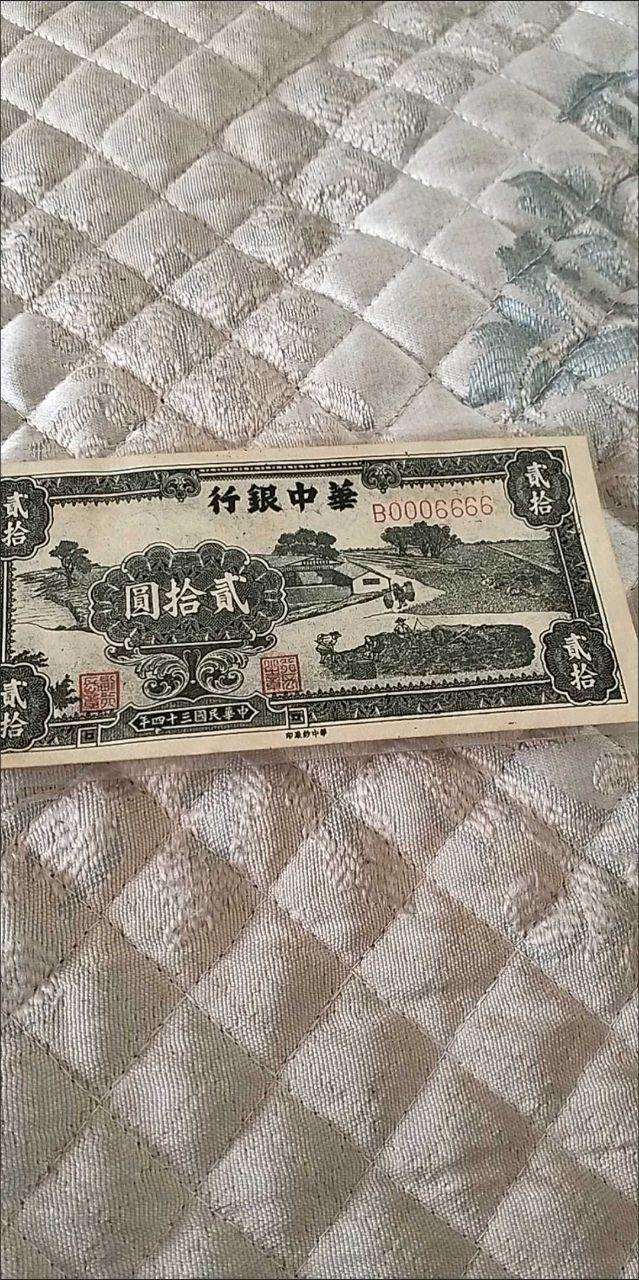 华中银行贰拾圆